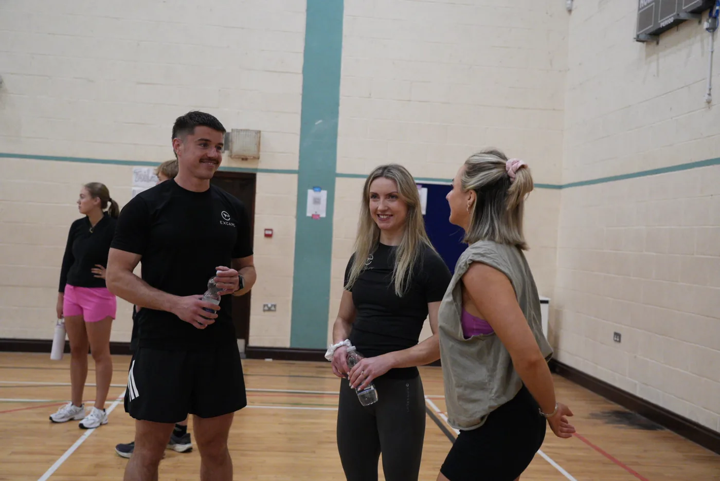 Members catching up after an Excape session
