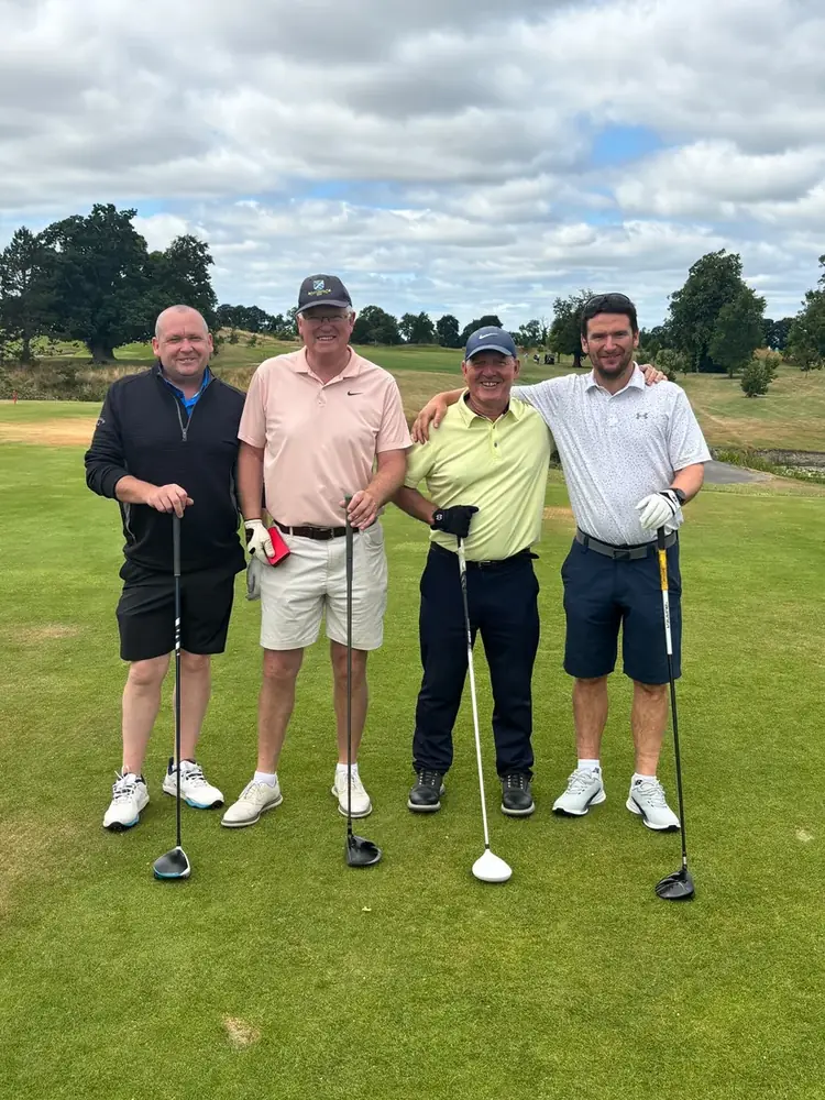 The Excape golf society out on the course